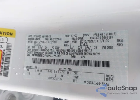 2023 Ford Bronco Wildtrak from USA, damaged, VIN 1FMEE5DP6PLB75580